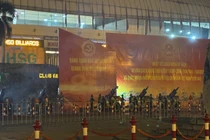 Màn pháo lệnh rực sáng Mỹ Đình chào mừng ngày Quốc khánh 2/9