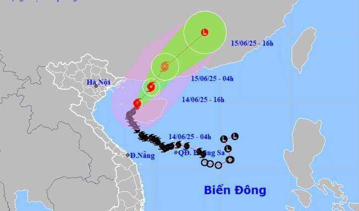 Bão số 1 Wutip cách đảo Bạch Long Vĩ 150km, sức gió giật cấp 13
