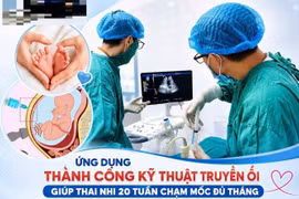 Cạn ối từ tuần 20, sản phụ giữ được con nhờ kỹ thuật can thiệp bào thai