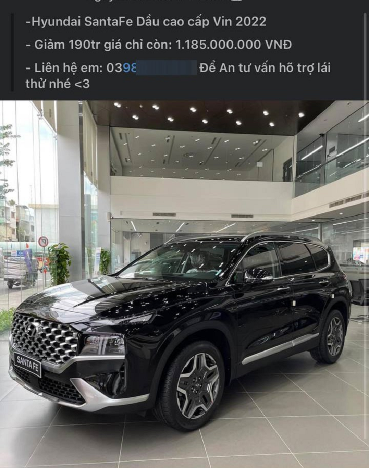 Hyundai SantaFe tiep tuc “xa kho” giam gia gan 200 trieu dong
