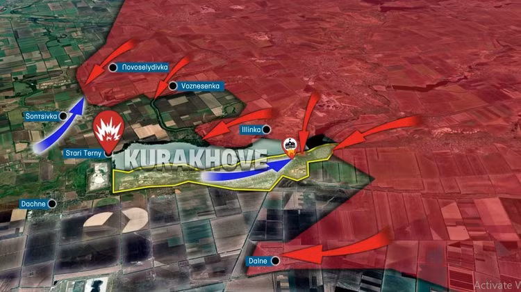 Quan Nga tien vao Kurakhove, giao tranh ac liet tren duong pho