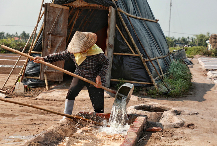 Mặn mòi nghề làm muối ở Bạch Long, Nam Định - Hình 12 Man moi nghe lam muoi o Bach Long, Nam Dinh-Hinh-12