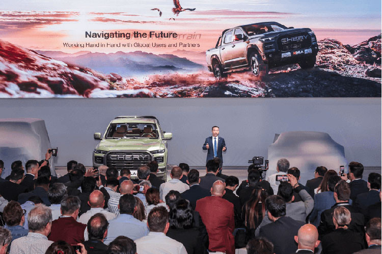 Chery trinh lang xe ban tai Himla, canh tranh Toyota Hilux