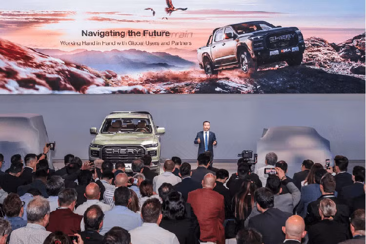 Chery trinh lang xe ban tai Himla, canh tranh Toyota Hilux