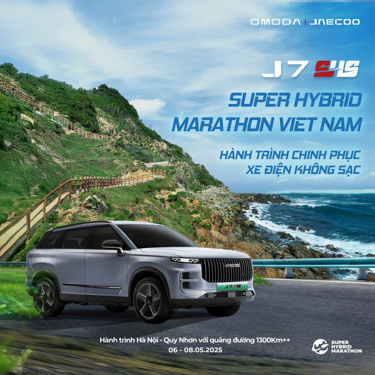 Jaecoo J7 PHEV chinh phuc 1.300km tai Viet Nam khong can sac