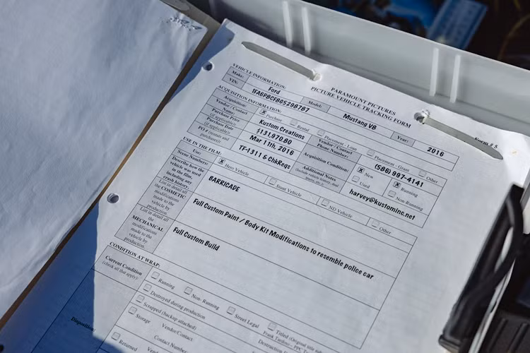 Hiện tại chiếc Ford Mustang GT 2016 trong Transformers có số odo 800 dặm (khoảng 1.287 km) trên đồng hồ, xe được giữ nguyên tình trạng hoàn hảo như trong phim.