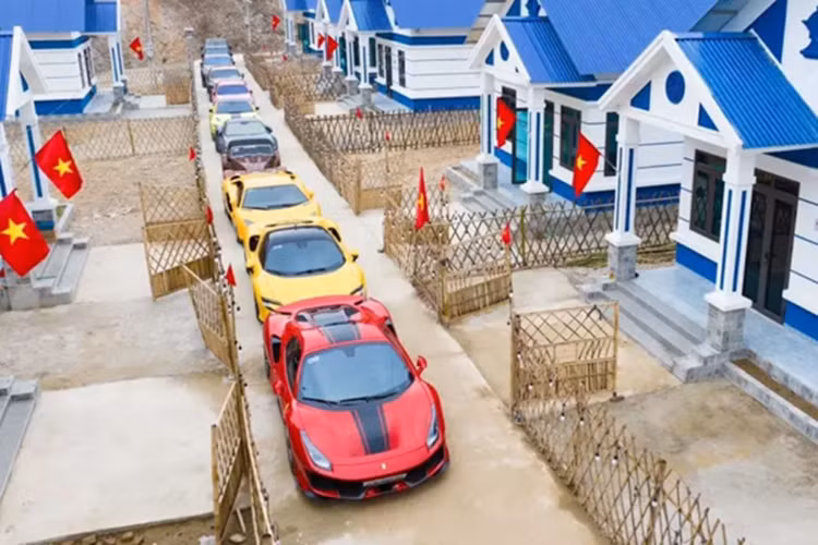 Dan sieu xe tram ty cua Hoang Kim Khanh xuat hien o Cao Bang