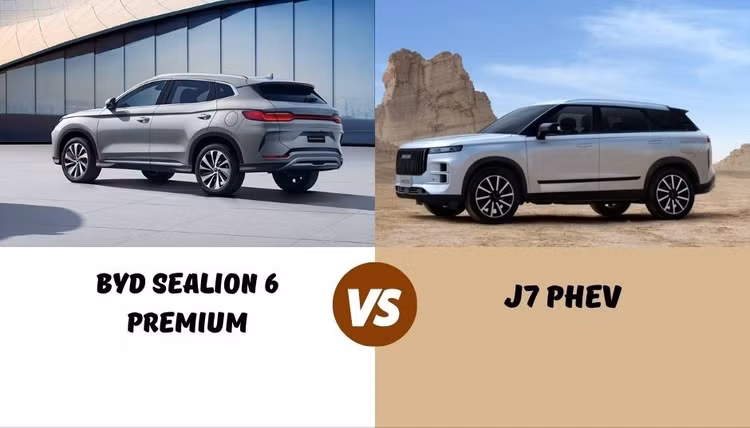 Jeacoo J7 PHEV va BYD Sealion 6 - xe 