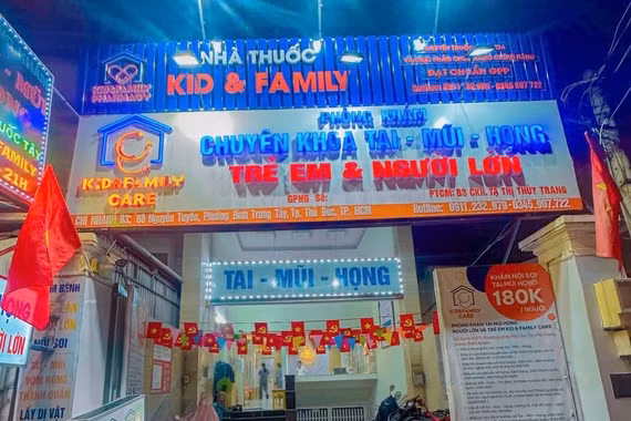 Vì sao Phòng khám Tai Mũi Họng Kid & Family bị xử phạt?