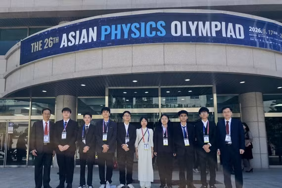 Việt Nam xuất sắc giành 100% huy chương tại Olympic Vật lý châu Á 2026