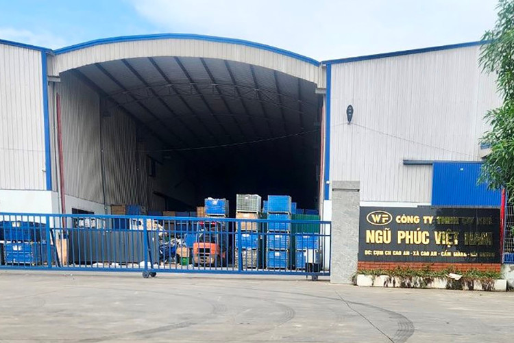 Công ty TNHH Cơ khí Ngũ Phúc Việt Nam ở cụm công nghiệp Cao An, xã Cao An, Cẩm Giàng, Hải Dương.