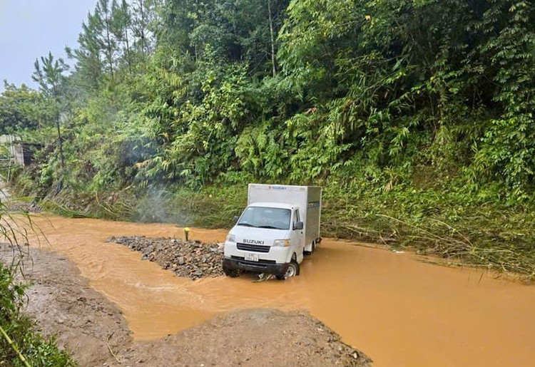 Hiện trường vụ tai nạn.