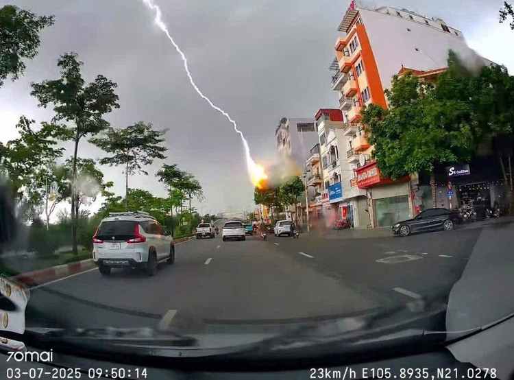 Hình ảnh được camera ghi lại lúc 9h50 sáng cùng ngày (Ảnh: Vũ Thư)