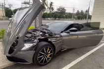 Aston Martin DB11 V8 từng của đại gia Jacky tái xuất Tp.HCM