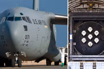 Máy bay C-17 và lò phản ứng Ward250