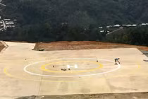 Xây dựng bãi đáp trực thăng ở các xã miền núi Đà Nẵng