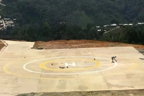 Xây dựng bãi đáp trực thăng ở các xã miền núi Đà Nẵng