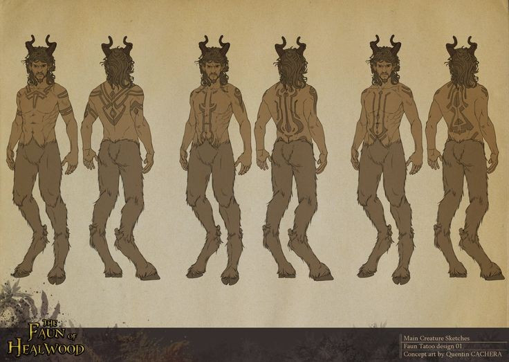 1. Faun là hiện thân của thiên nhiên hoang dã và rừng núi. Sinh vật này đại diện cho tinh thần tự do, sống hòa hợp với cây cối, thú rừng và nhịp điệu tự nhiên. Ảnh: Pinterest.