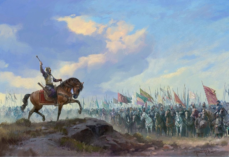 6. Trận chiến làm sụp đổ quyền lực của hoàng đế Romanos. Sau khi được thả, Romanos IV trở về trong cảnh bị phản bội, bị phế truất và tra tấn đến chết – dẫn đến cuộc khủng hoảng chính trị nghiêm trọng tại Constantinople. Ảnh: Pinterest.