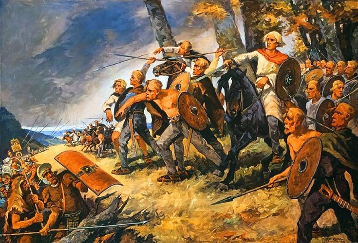 7. Tạo nên biểu tượng dân tộc cho người Đức sau này. Arminius trở thành anh hùng dân tộc của người Đức, đặc biệt trong thời kỳ Phục Hưng và chủ nghĩa dân tộc thế kỷ 19. Ảnh: Pinterest.