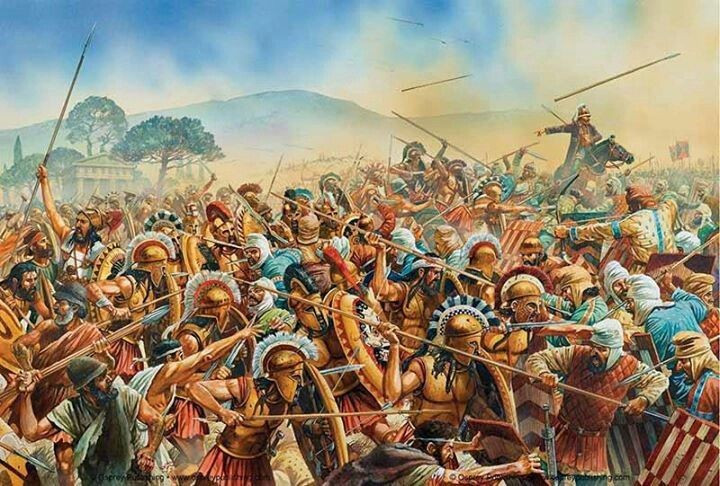 3. Tướng Brasidas cua Sparta là linh hồn của chiến thắng. Bằng chiến thuật bất ngờ và tốc độ hành quân cao, Brasidas đã đánh bại quân Athens dù lực lượng của ông ít hơn. Ảnh: Pinterest.
