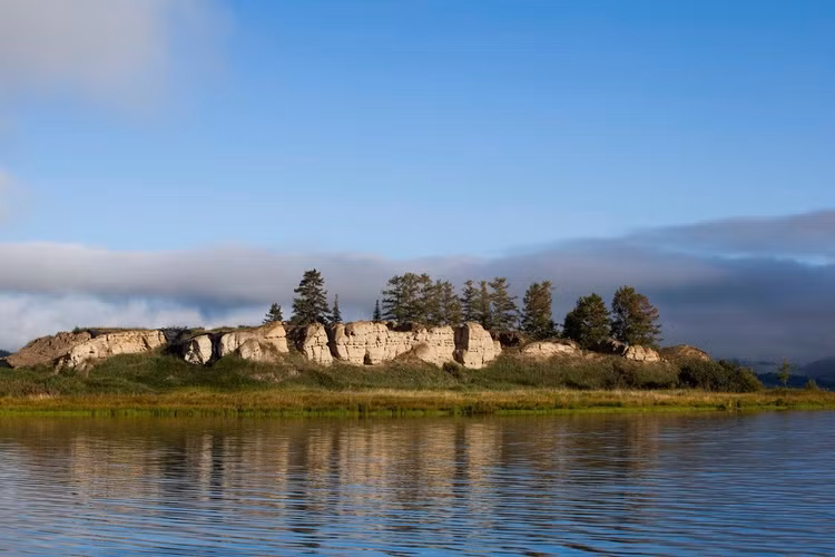 Chịu tác động mạnh của khí hậu khắc nghiệt. Băng giá và gió lạnh làm công trình xuống cấp nhanh chóng và trở nên hoang tàn sau nhiều thế kỷ. Ảnh: X.