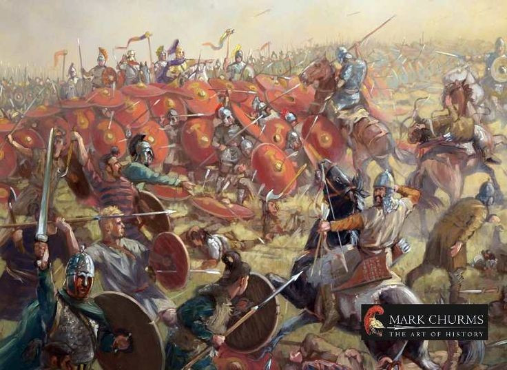 4. Attila lần đầu bị chặn đứng tại Tây Âu. Trận Châlons là lần đầu tiên Attila thất bại trong kế hoạch xâm chiếm Tây Âu, đánh dấu sự chững lại của làn sóng người Hung Nô đang tràn vào lục địa này. Ảnh: Pinterest.