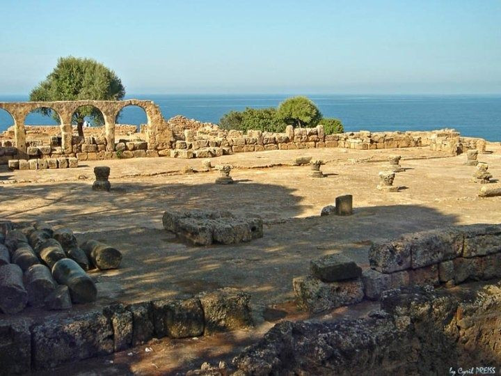 Di tích Tipasa được UNESCO công nhận là Di sản Thế giới. Năm 1982, Tipasa được UNESCO công nhận là Di sản Thế giới nhờ giá trị lịch sử và khảo cổ đặc biệt. Khu di tích thể hiện sự giao thoa văn hóa giữa người Phoenicia, La Mã, Kitô giáo cổ và các nền văn minh Bắc Phi. Ảnh: Pinterest.