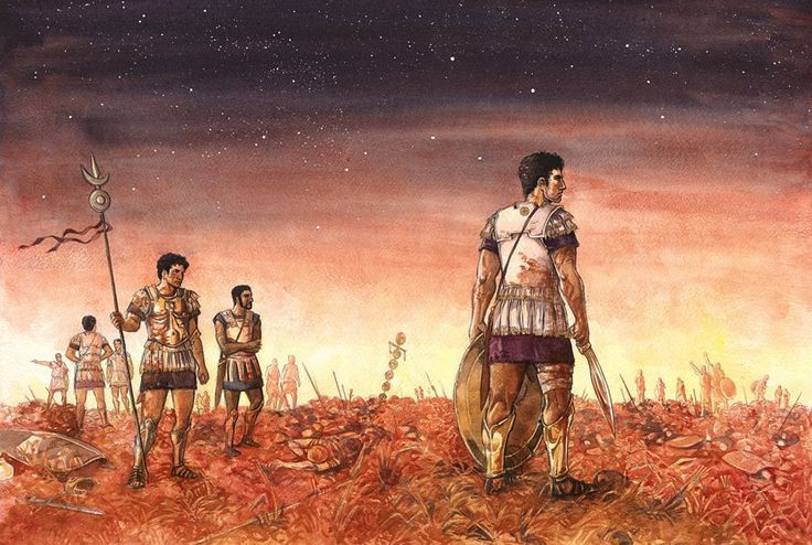 6. Tinh thần của người La Mã suy sụp. Trận thua này khiến thành Rome chao đảo, nhiều đồng minh bắt đầu nghi ngờ và rời bỏ La Mã. Ảnh: Pinterest.