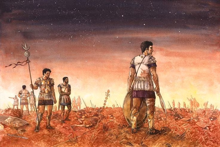 6. Tinh thần của người La Mã suy sụp. Trận thua này khiến thành Rome chao đảo, nhiều đồng minh bắt đầu nghi ngờ và rời bỏ La Mã. Ảnh: Pinterest.