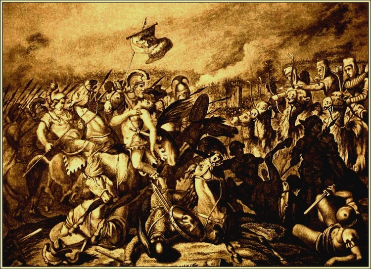 3. Quân Ba Tư giành thắng lợi áp đảo. Theo các nguồn sử cổ, quân đội Ba Tư đã nhanh chóng đánh bại quân Babylon trong một trận đánh ngắn nhưng quyết liệt, mở đường cho cuộc tiến quân vào trung tâm đế chế Babylon. Ảnh: gutenberg.net.au.