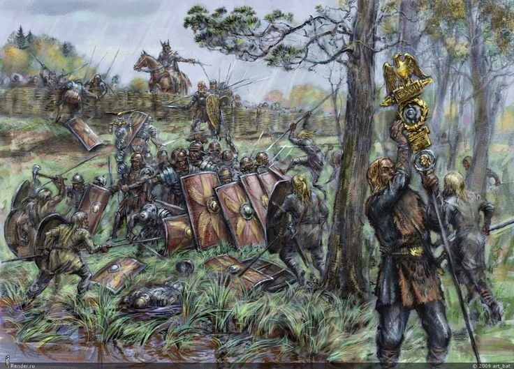 3. Vai trò Arminius – một người Đức từng phục vụ La Mã. Arminius, một thủ lĩnh của bộ tộc Cherusci, từng được đào tạo trong quân đội La Mã, đã lợi dụng lòng tin để dàn dựng cuộc phục kích đẫm máu này. Ảnh: Pinterest.