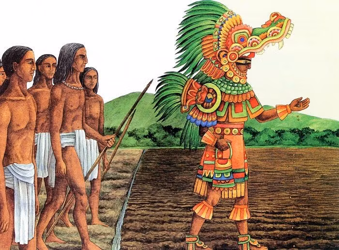 Sụp đổ do chiến tranh và hạn hán. Bằng chứng khảo cổ cho thấy nội chiến và biến đổi khí hậu đã góp phần vào sự sụp đổ của Toltec. Ảnh: Pinterest.