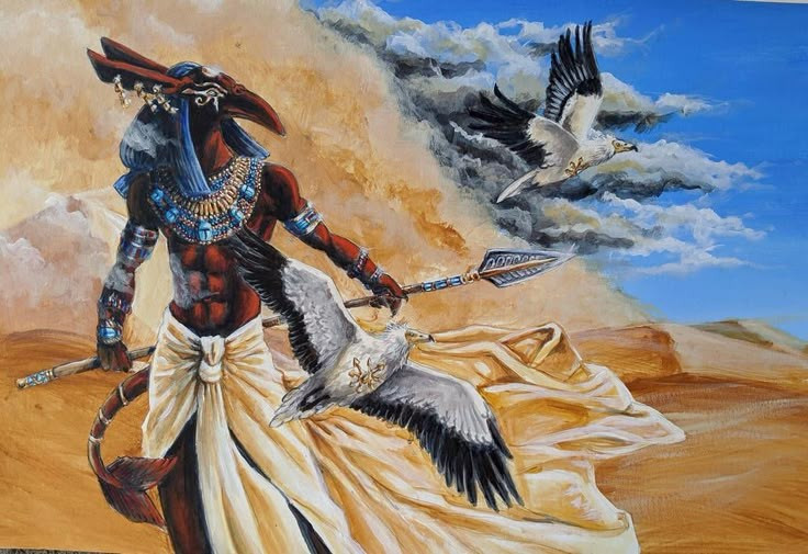 4. Có những khoảnh khắc kỳ quặc và hài hước. Trong một phần của câu chuyện, Seth cố gắng làm nhục Horus nhưng bị phản đòn và mất mặt trước toàn thể thần linh. Ảnh: Pinterest.