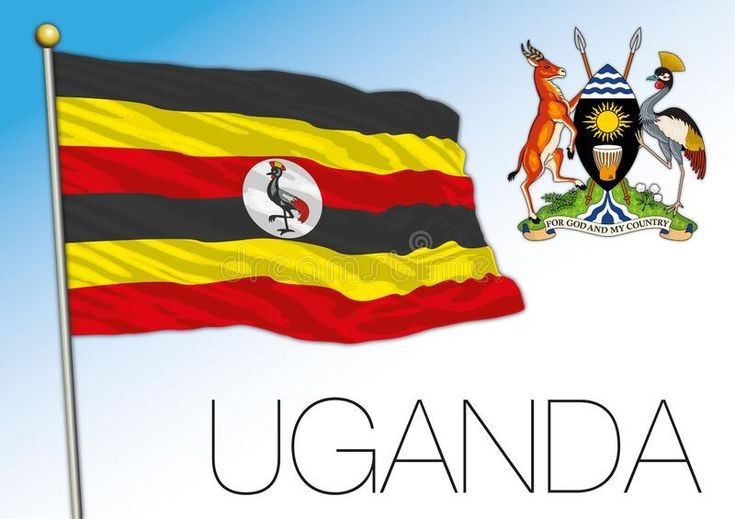 Biểu tượng quốc gia Uganda. Hình ảnh của sếu vương miện xám xuất hiện trên quốc huy và quốc kỳ Uganda. Ảnh: Pinterest.