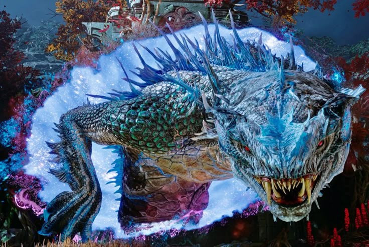 Thù địch với đại bàng của Yggdrasil. Thông qua một con sóc đưa tin, Nidhogg thường tranh cãi với con đại bàng trên ngọn cây thế giới. Ảnh: Pinterest.