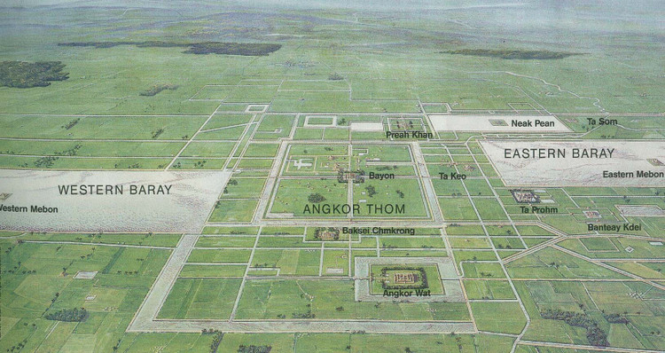 Kiểm soát lũ lụt thông minh. Không chỉ tích nước, hệ thống còn giúp điều tiết lũ, giảm thiệt hại do mưa lớn trong mùa gió mùa. Ảnh: camerotaincambodia.wordpress.com.