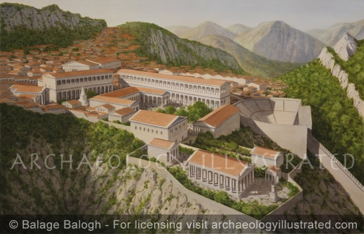 Thành Termessos được xây dựng ở độ cao hơn 1.000 mét so với mực nước biển. Thành cổ nằm giữa các vách núi đá dựng đứng, tạo thành pháo đài tự nhiên gần như bất khả xâm phạm, khiến việc tiếp cận vô cùng khó khăn. Ảnh: archaeologyillustrated.com.