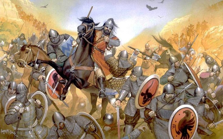 Kéo dài trong sáu ngày. Trận Yarmouk diễn ra ác liệt trong sáu ngày liên tiếp, với nhiều pha phản công và thay đổi chiến thuật linh hoạt. Ảnh: Pinterest.