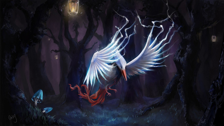 Bất tử và thừa kế theo dòng phù thủy. Khi chủ nhân qua đời, Impundulu được truyền cho thế hệ pháp sư tiếp theo. Ảnh: ngfiles.com.