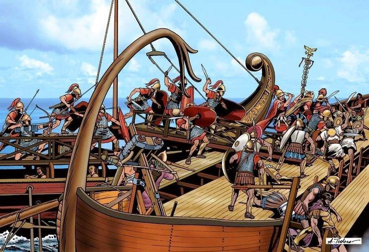 La Mã và Carthage tranh giành quyền kiểm soát Sicilia. Đây là chiến trường quan trọng nhất trong giai đoạn cuối của cuộc chiến tranh Punic lần thứ nhất, kéo dài 23 năm. Ảnh: Pinterest.