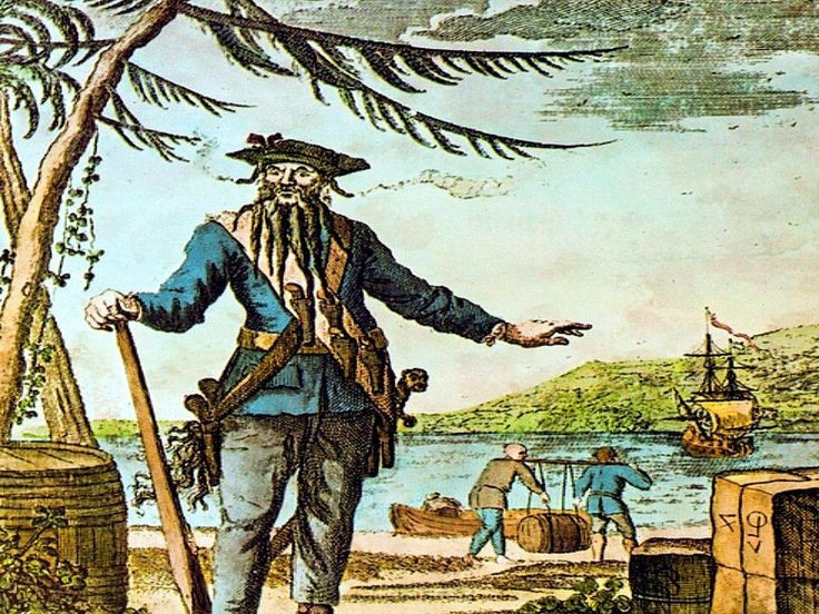 Truyền thuyết nói rằng kho báu đã bị chôn giấu. Nhiều câu chuyện dân gian cho rằng Blackbeard đã chôn giấu vàng bạc ở một hòn đảo bí mật hoặc dọc bờ biển Đại Tây Dương. Tuy nhiên, không có bản đồ kho báu hay ghi chép nào được tìm thấy để xác nhận câu chuyện này. Ảnh: Pinterest.