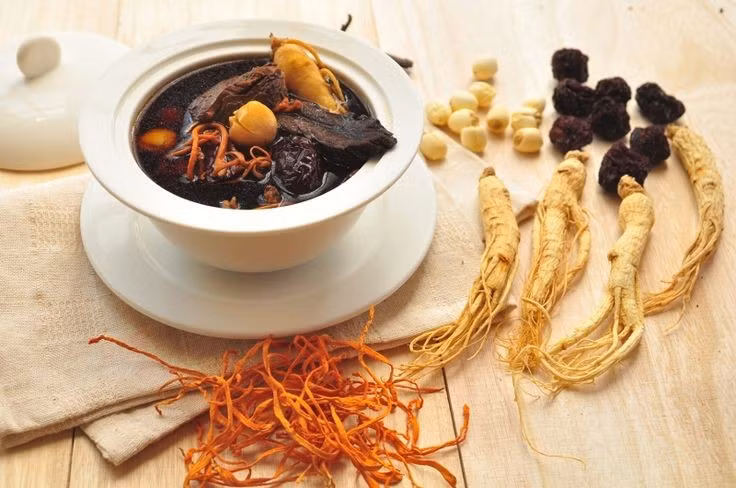 Không phải tất cả “đông trùng hạ thảo” đều giống nhau. Phần lớn sản phẩm trên thị trường hiện nay thực chất là các loài nấm họ hàng được nuôi cấy trong phòng thí nghiệm, phổ biến nhất là Cordyceps militaris. Chúng có một số hoạt chất tương tự nhưng khác với loài hoang dã Ophiocordyceps sinensis về sinh học và giá trị kinh tế. Ảnh: Pinterest.