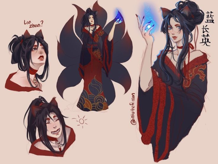 8. Hình ảnh phổ biến trong văn học và nghệ thuật. Hồ ly tinh xuất hiện nhiều trong tiểu thuyết, kịch, hội họa và phim ảnh, trở thành một biểu tượng văn hóa hấp dẫn. Ảnh: Pinterest.