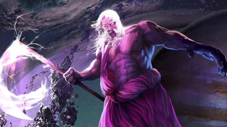 Khởi nguồn từ sự lật đổ Kronos. Zeus nổi dậy chống lại cha mình là Cronus, người đã từng lật đổ cha mình trước đó, tạo nên vòng xoáy quyền lực trong thần thoại. Ảnh: Pinterest.