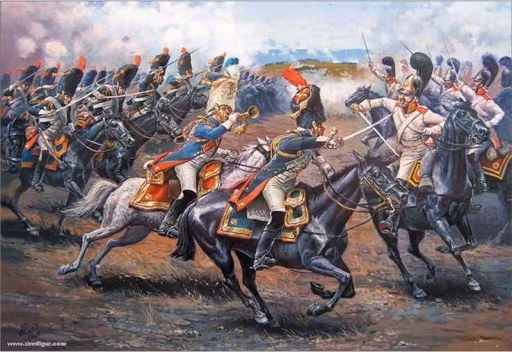 2. Quân Pháp ít hơn nhưng đánh bại hoàn toàn đối thủ. Với khoảng 68.000 quân, Napoleon đã đối đầu và chiến thắng đội quân liên minh hơn 85.000 lính Áo - Nga nhờ chiến thuật và khả năng chỉ huy vượt trội. Ảnh: Pinterest.