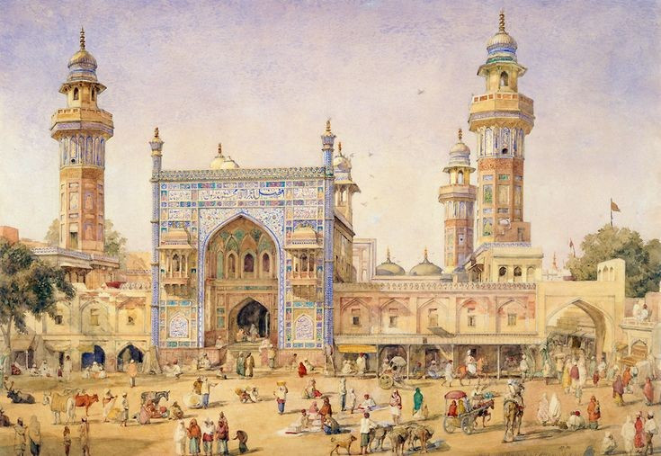 Nghệ thuật Mogul là sự pha trộn tinh tế nhiều truyền thống khác nhau. Phong cách Mogul hòa quyện nghệ thuật Ba Tư, Trung Á, Hồi giáo và truyền thống Ấn Độ bản địa. Ảnh: Pinterest.