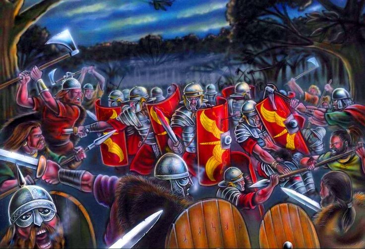 5. Tướng La Mã Publius Quinctilius Varus đã tự sát. Sau khi nhận ra đội quân của mình đã sa bẫy và không thể tránh được thất bại, Varus đã chọn cách tự sát để tránh bị bắt sống. Ảnh: Pinterest.