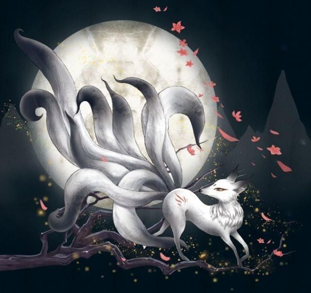 5. Mang tính hai mặt thiện và ác. Trong dân gian, có hồ ly tinh xấu xa hút tinh khí con người, nhưng cũng có hồ ly tu luyện thành tiên giúp đời. Ảnh: Pinterest.