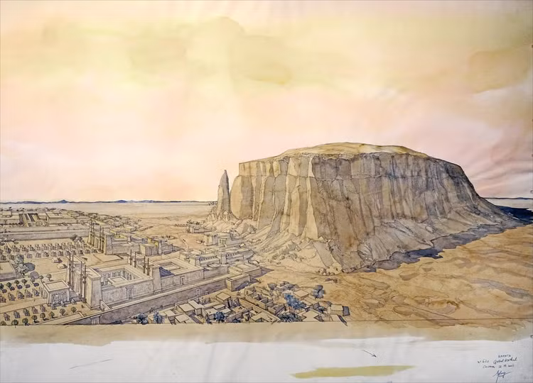 Bị lãng quên rồi được khám phá lại. Sau thời kỳ suy tàn, khu di tích dần bị chôn vùi trong cát sa mạc trước khi được các nhà khảo cổ phát hiện và nghiên cứu trở lại. Ảnh: Flickr.